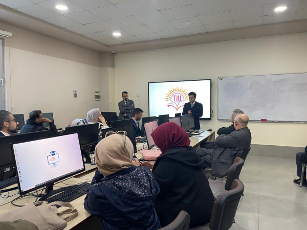 Mr. Savriddin giving the opening speech for the training